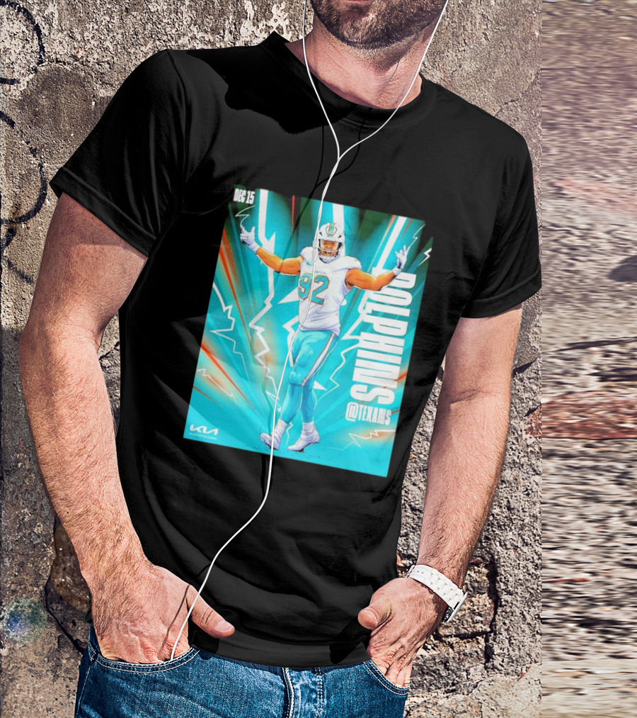 Dec 15 Miami Dolphins @ Texans Zach Sieler Cartoon T-Shirt