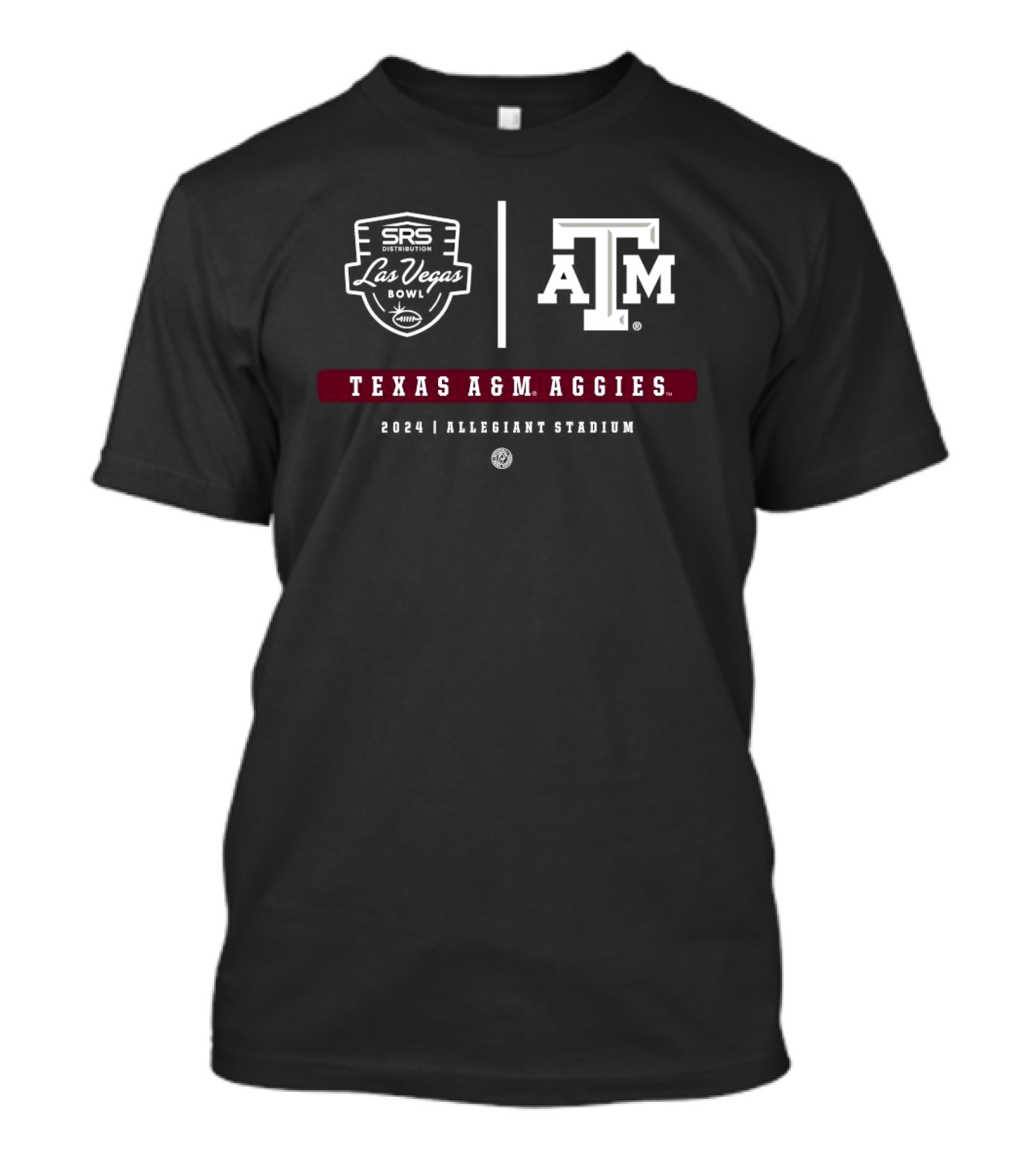 Texas A&M Aggies SRS Distribution Las Vegas Bowl 2024 Allegiant Stadium T-Shirt