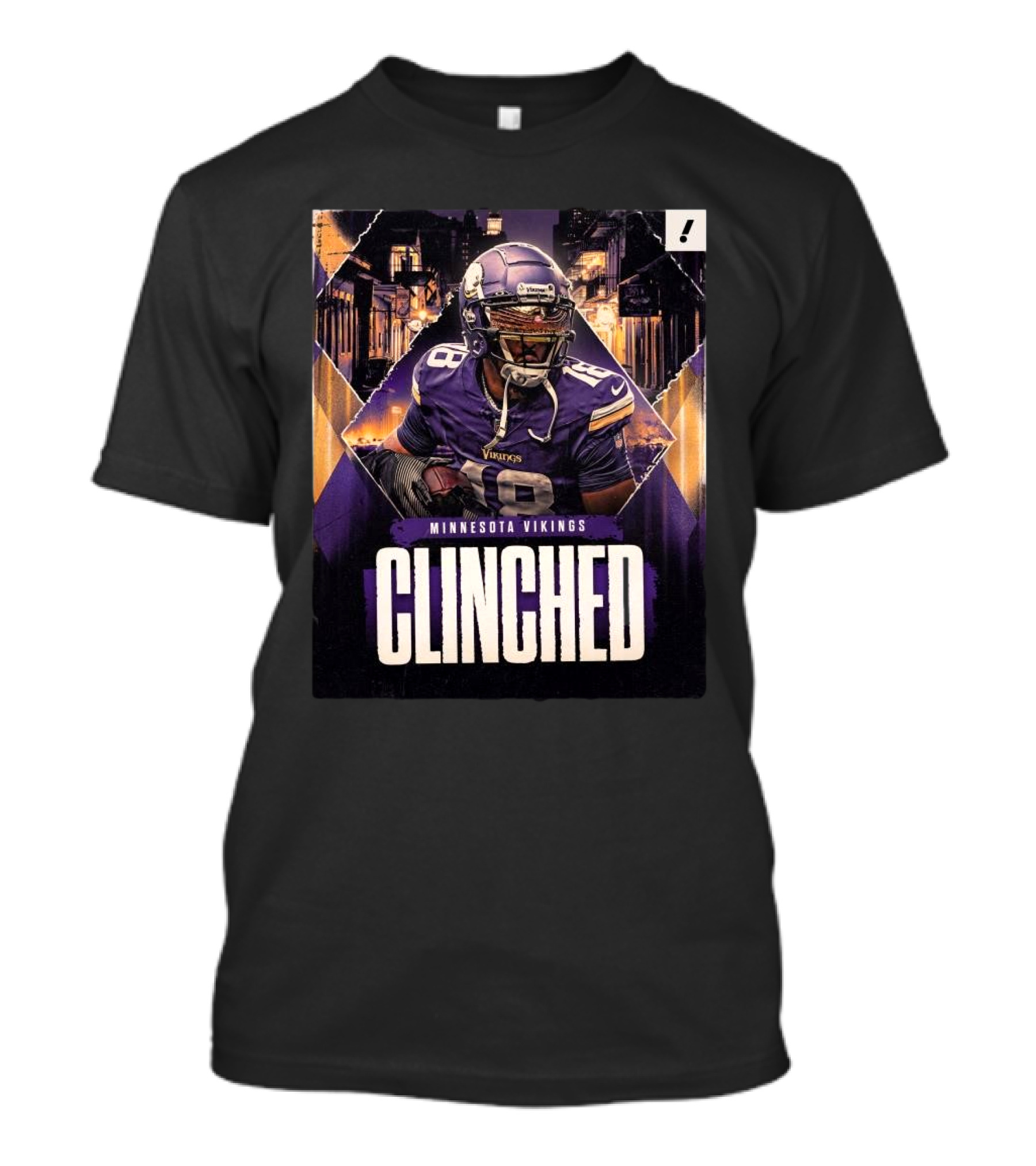 Minnesota Vikings Clinched 2024 NFL Playoffs Victory T-Shirt