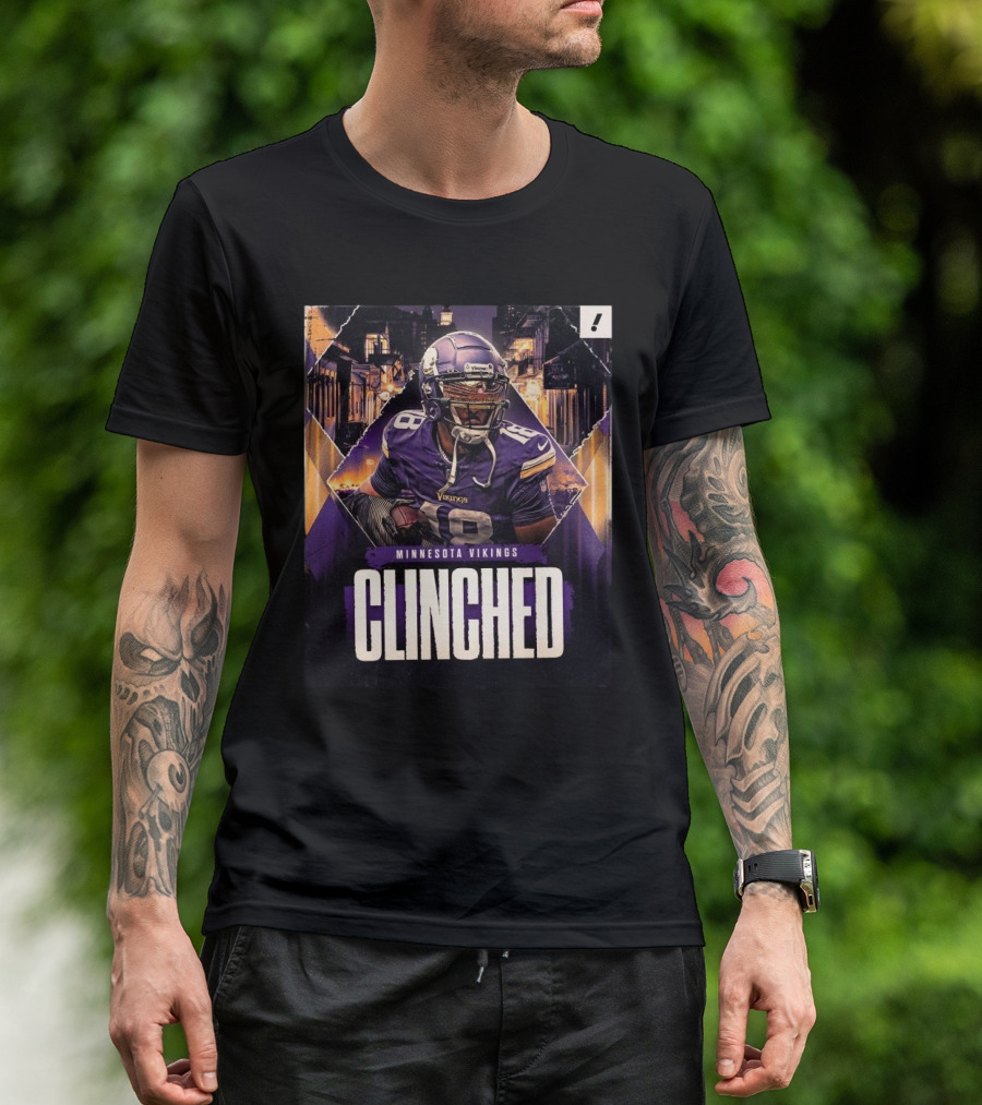 Minnesota Vikings Clinched 2024 NFL Playoffs Victory T-Shirt