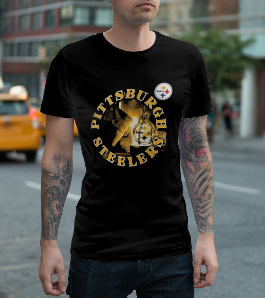 Pittsburgh Steelers Iconic Emblem Sporting Chance Tri-Blend T-Shirt