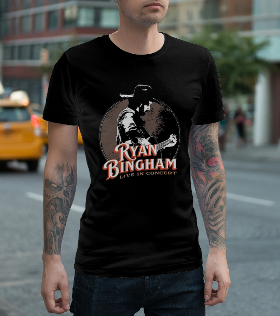 Ryan Bingham Cowboy Silhouette Live in Concert T-Shirt