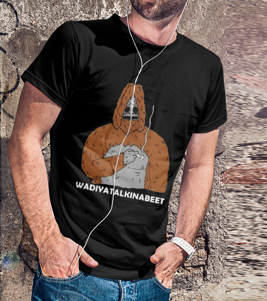 Wadiyatalkinabeet Sassy The Sasquatch Holding Smoking Item T-Shirt