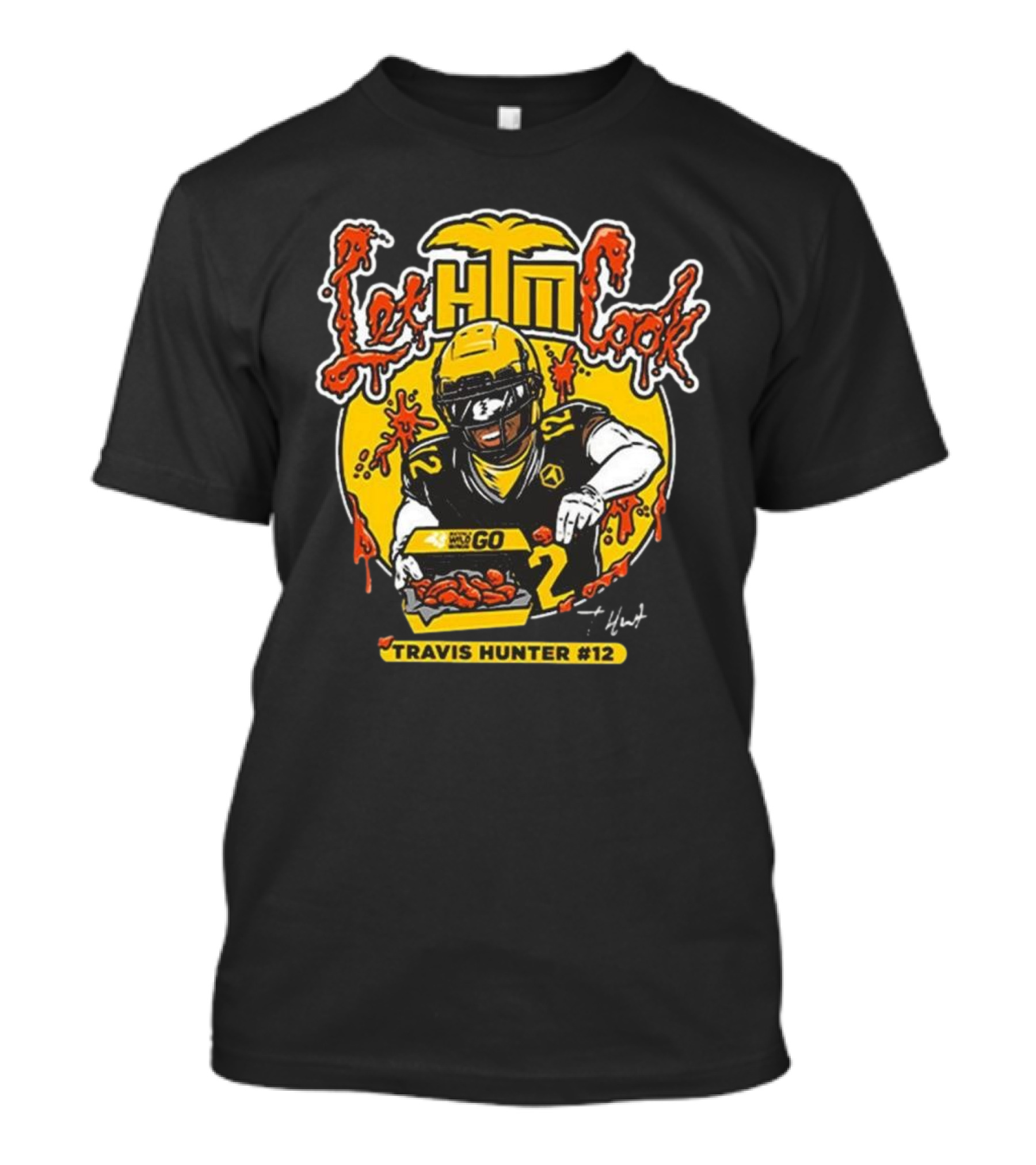 Let Him Cook Travis Hunter #12 Buffalo Wild Wings T-Shirt