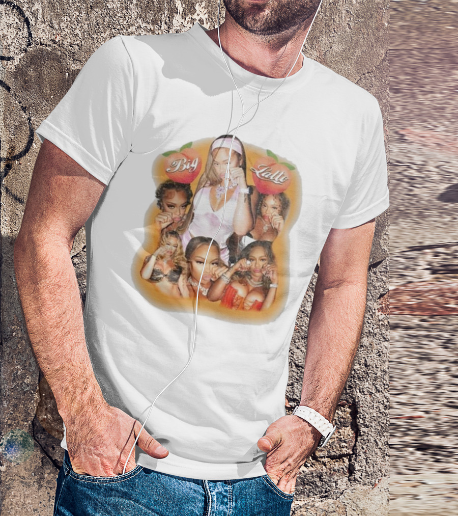 Big Latto Cry Baby Peaches Orange T-Shirt