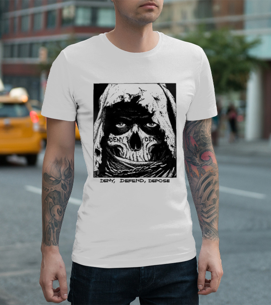 Deny Defend Depose Skull T-Shirt