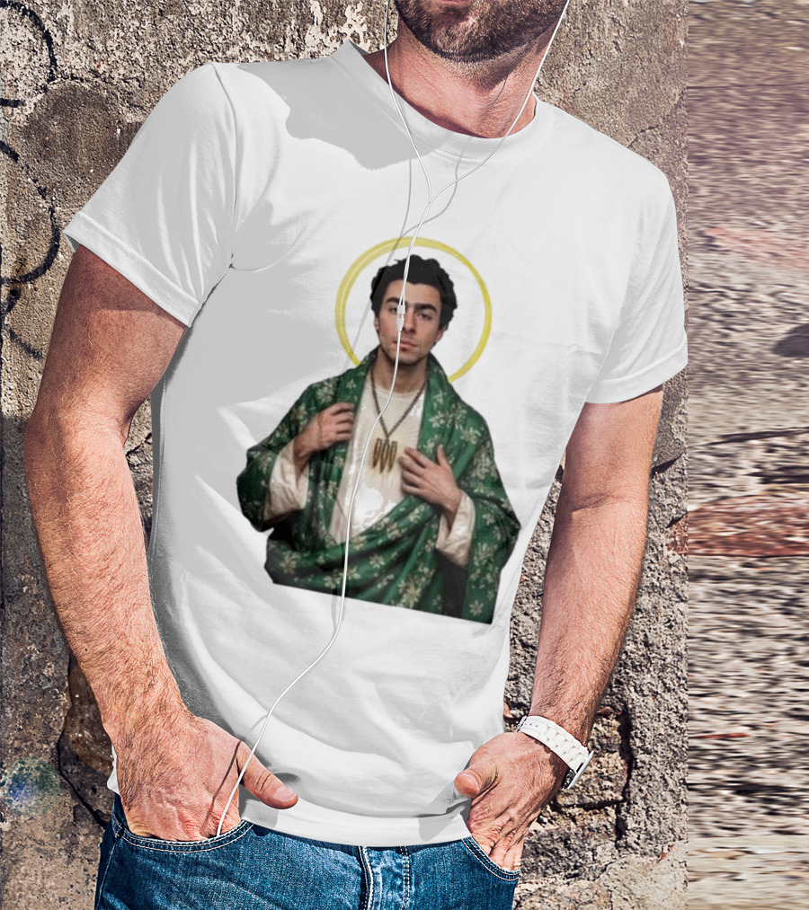 Luigi Mansion Nicola Holy Icon Green Robe T-Shirt