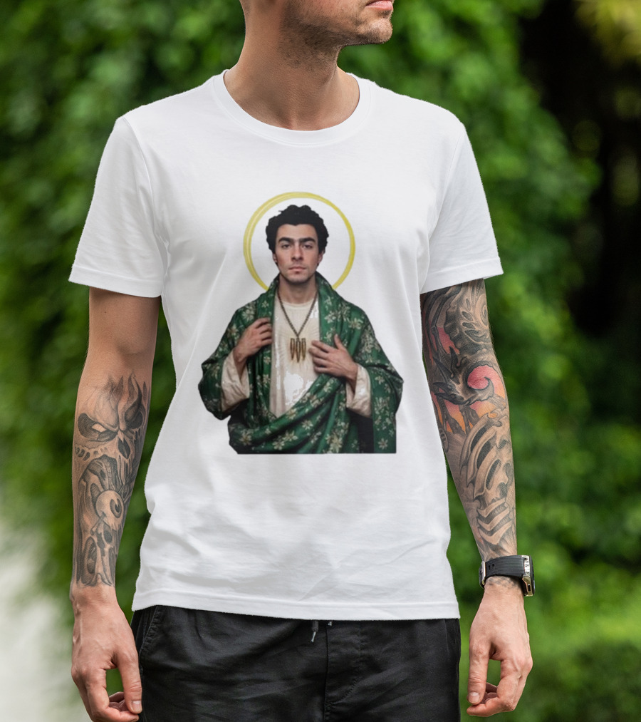 Luigi Mansion Nicola Holy Icon Green Robe T-Shirt