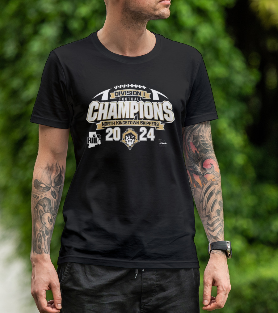 North Kingstown Skippers Division I Football Champions 2024 RIIL T-Shirt