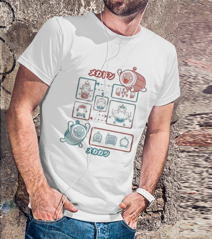 Aiko No Tatsujin Mecha Don Mechakatsu Transformation Process T-Shirt