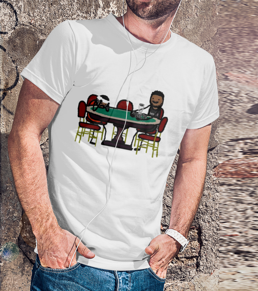 Giannis Antetokounmpo Milwaukee Bucks Poker Table Scene T-Shirt