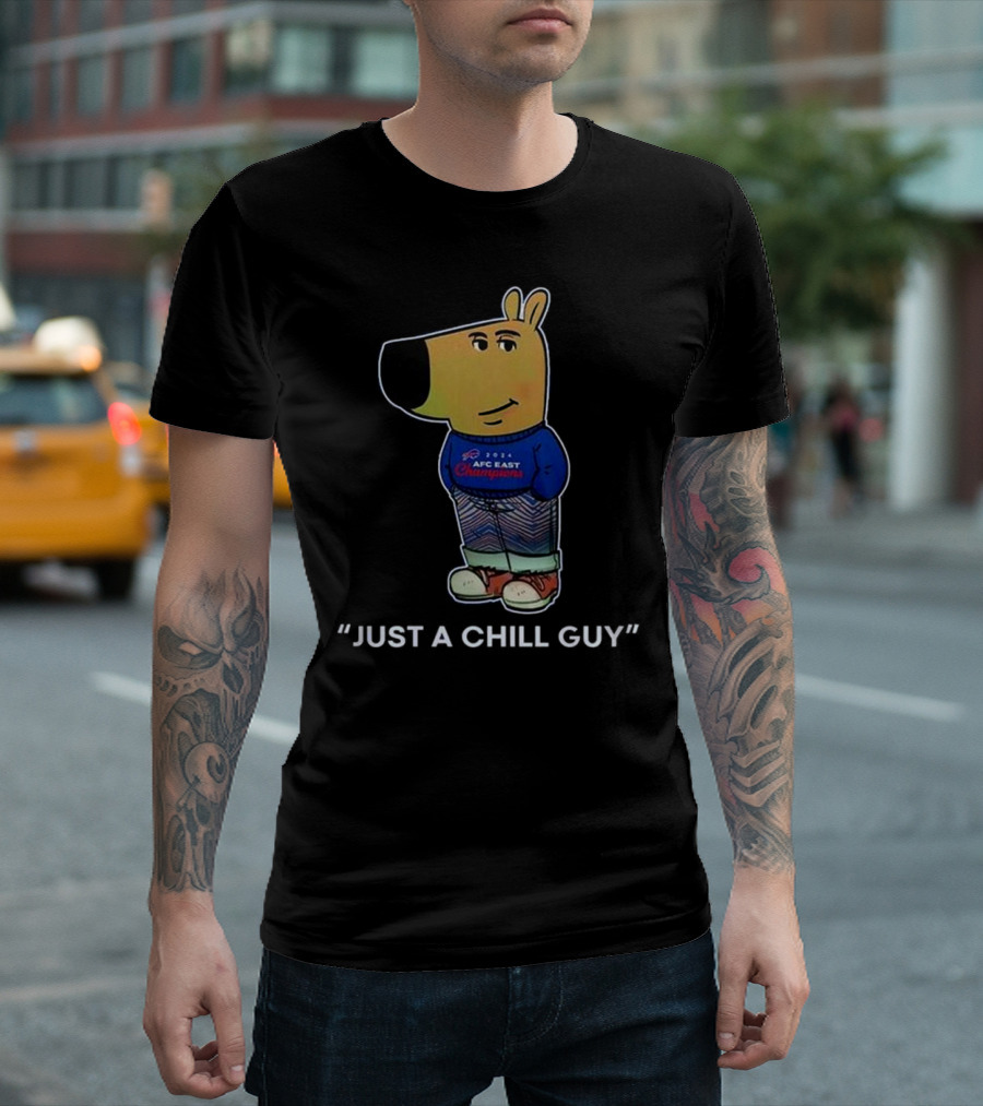 Buffalo Bills Just A Chill Guy 2024 AFC East Champions T-Shirt