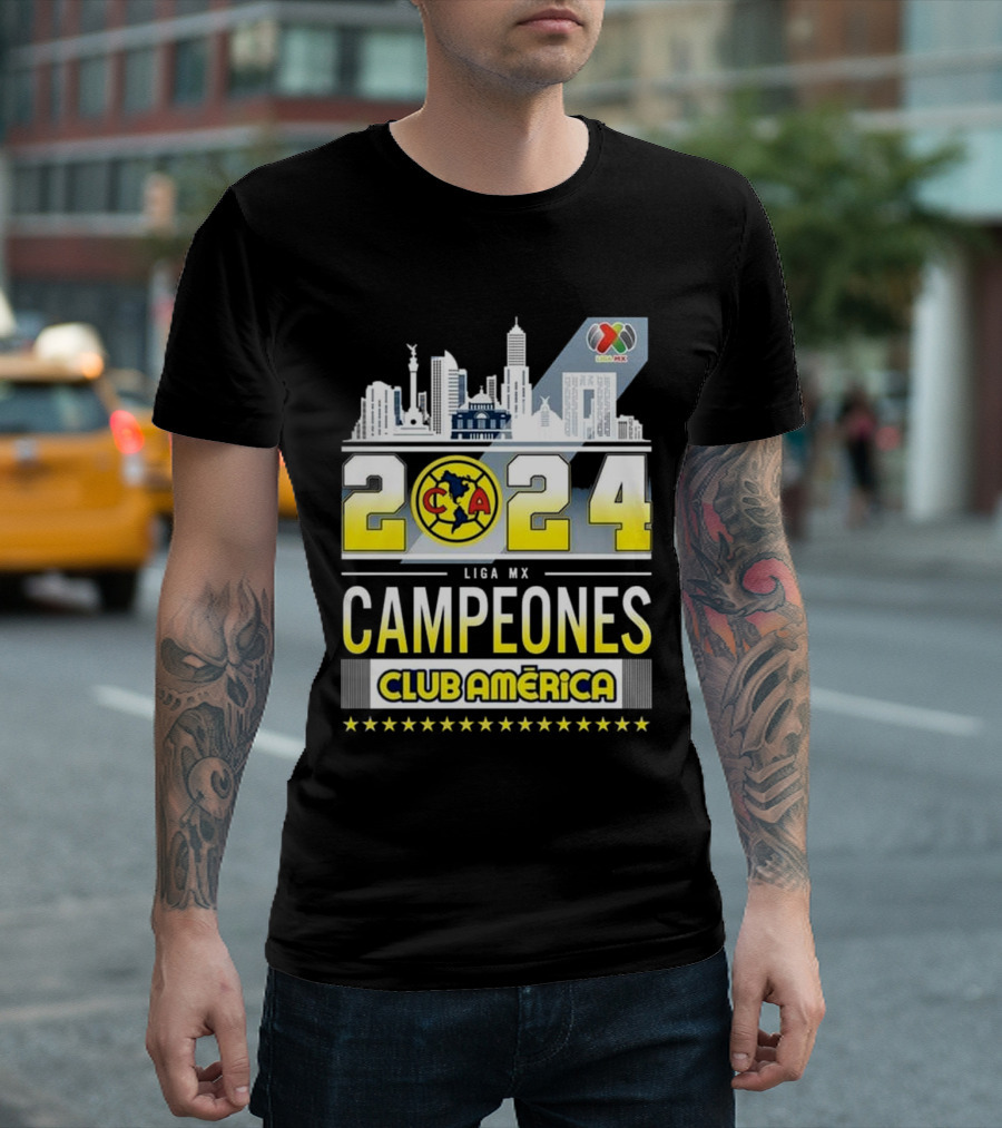 Club América 2024 Liga MX Campeones El Equipo De La Historia T-Shirt