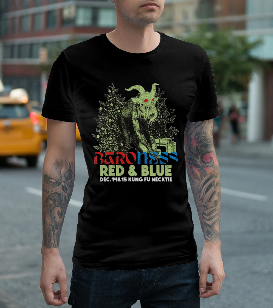 Baroness Red And Blue Dec. 14 And 15 Kung Fu Necktie T-Shirt