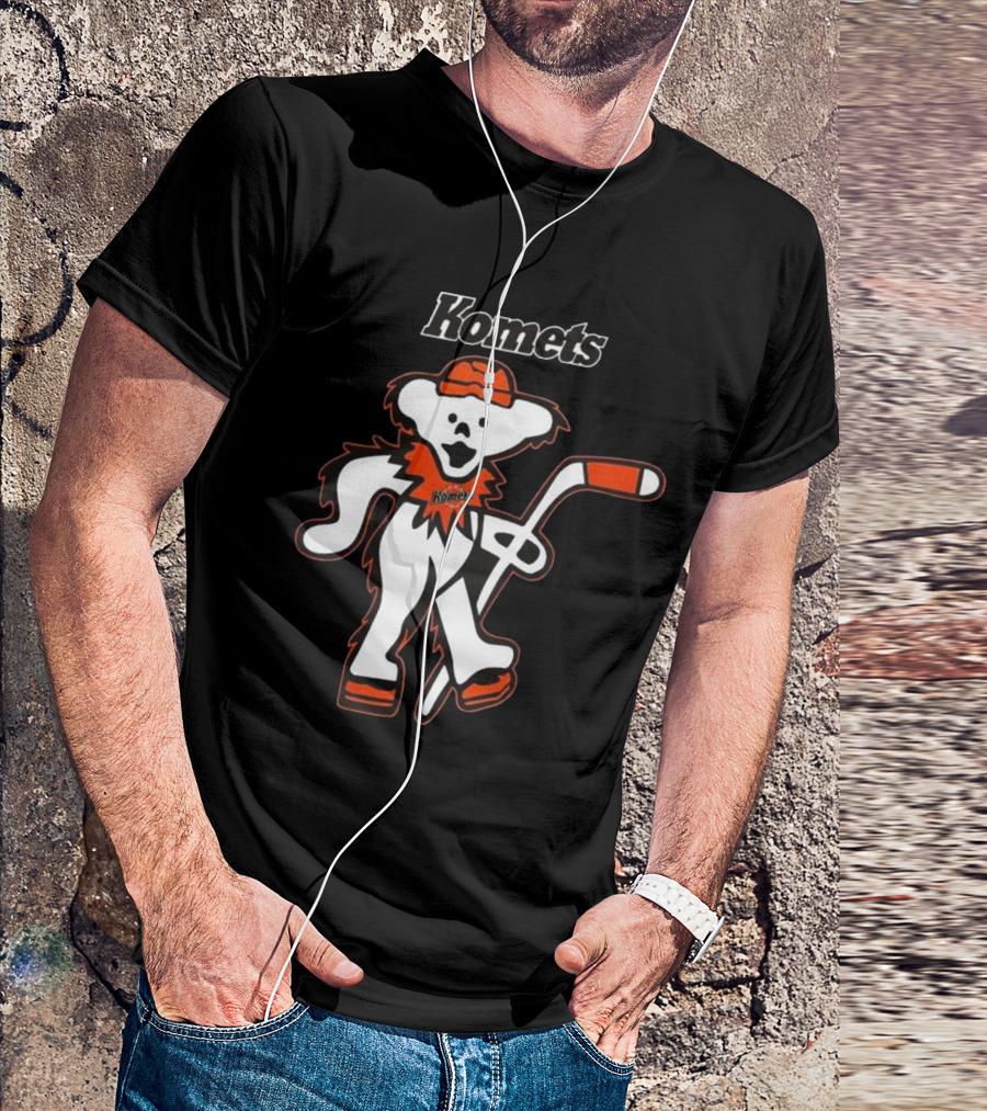 Komets Grateful Dead Hockey Bear Fan Night T-Shirt