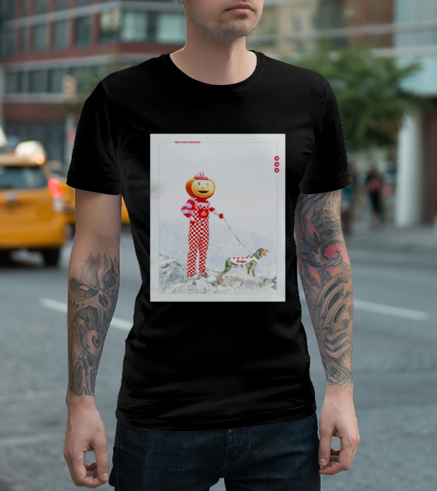 Ohio State Buckeyes Brutus Leads Smokey Over Tennessee Vols Victory T-Shirt