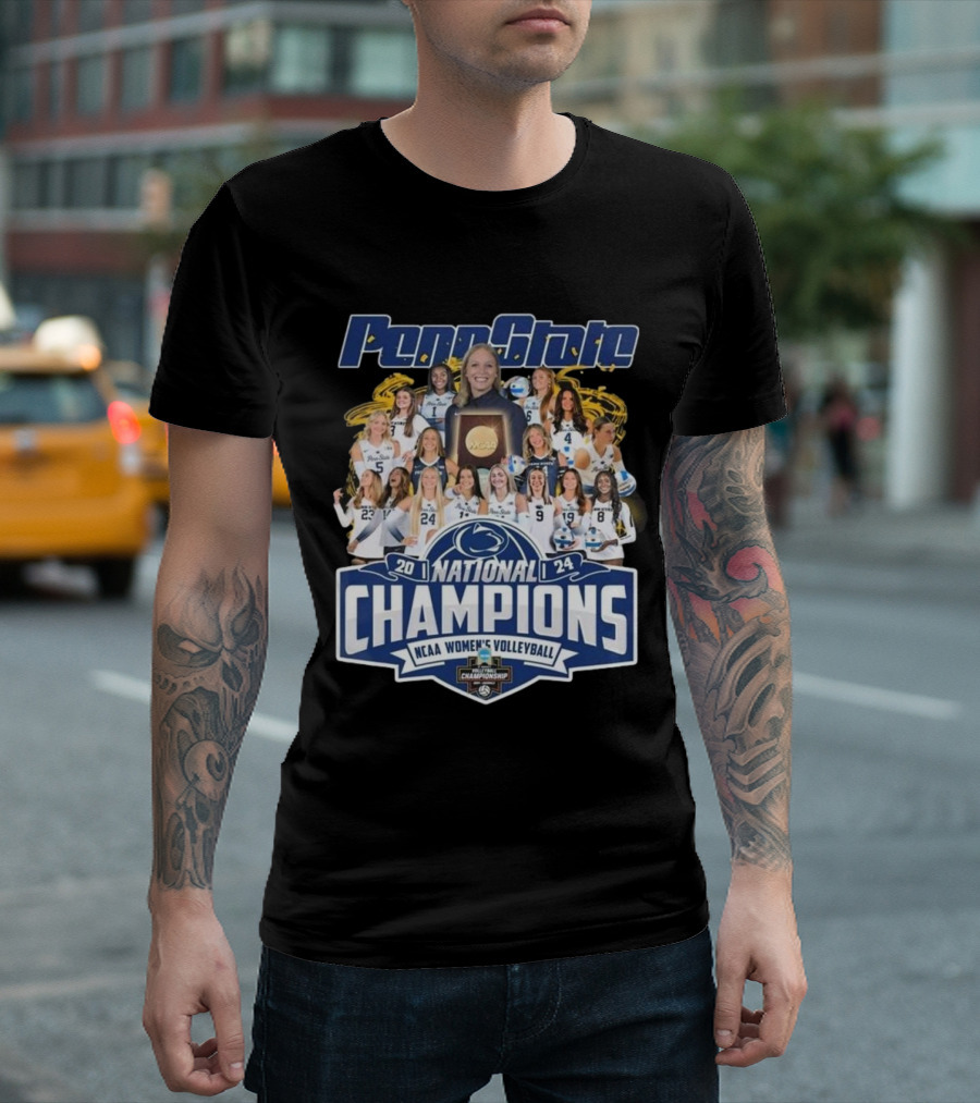 Penn State Lady Lions 2024 NCAA Women's Volleyball National Champions All Players T-Shirt