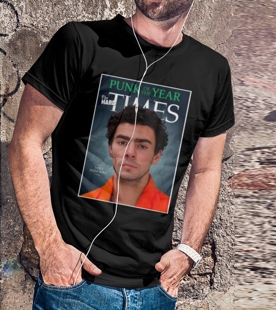 The Hard Times Punk Of The Year 2024 Luigi Mangione Church Of Satan Anarchist T-Shirt