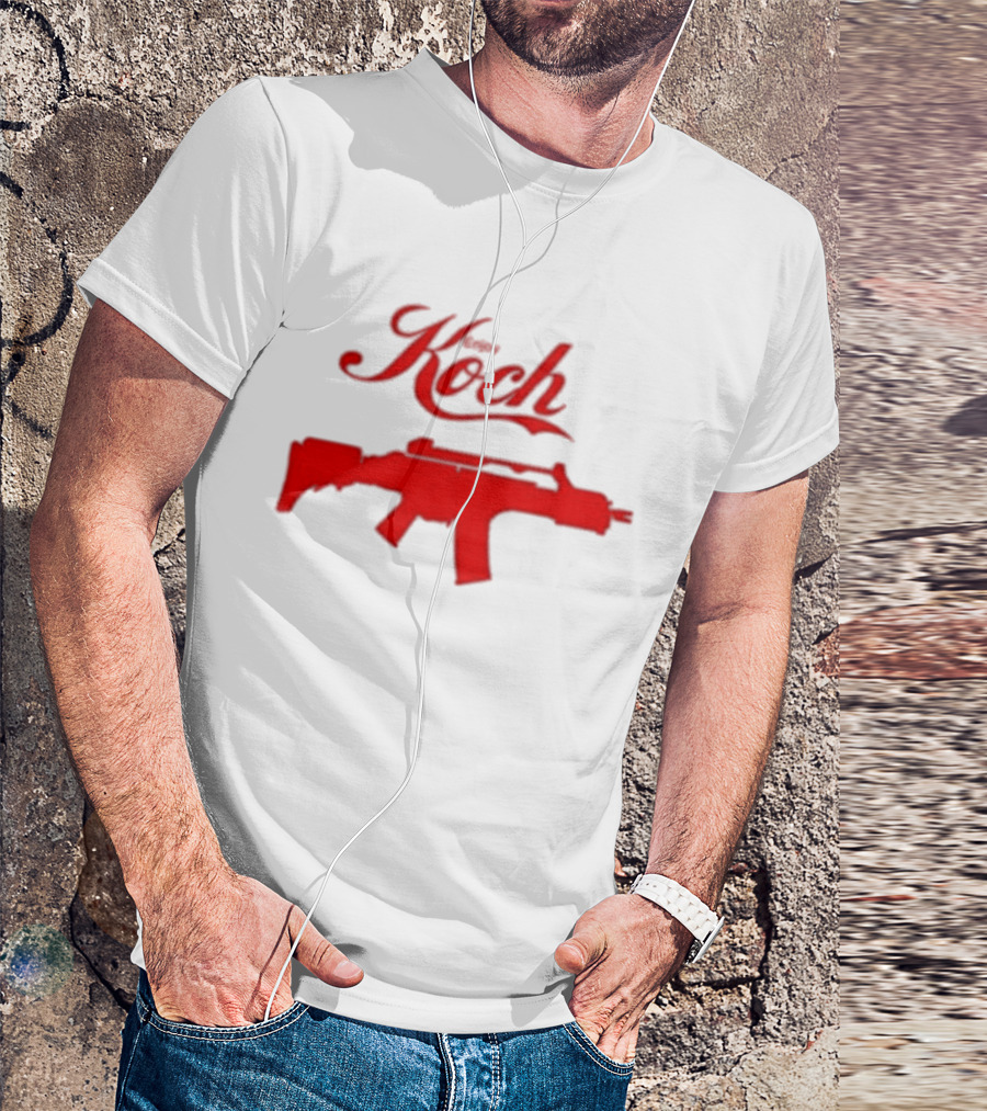 Enjoy Koch Heckler And Koch Coca Cola Style Red Gun T-Shirt