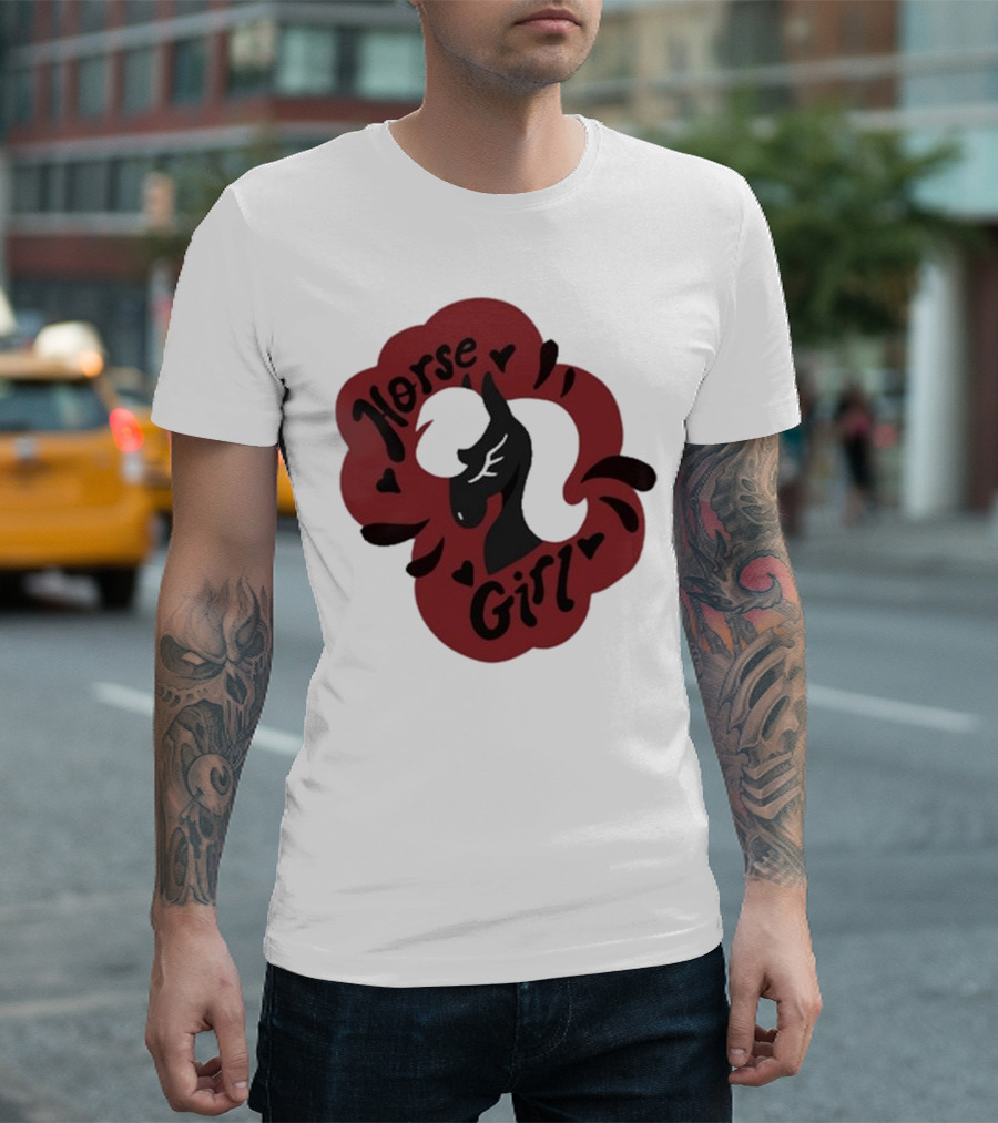 Norse Girl Horse Girl Sharkrobot T-Shirt