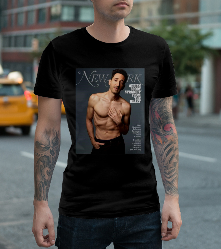 New York Magazine Adrien Brody Straight From The Heart T-Shirt