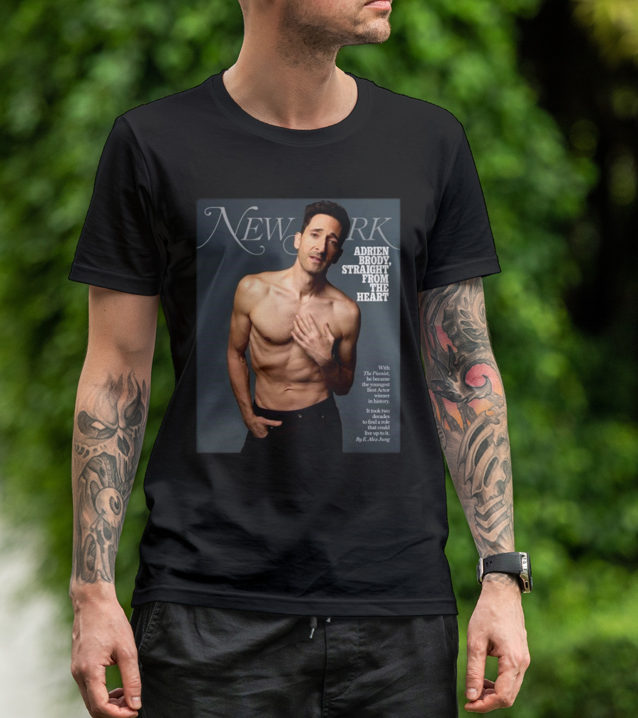 New York Magazine Adrien Brody Straight From The Heart T-Shirt