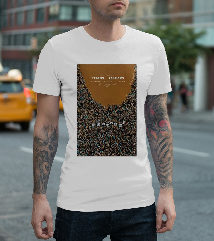 Tennessee Titans Vs Jacksonville Jaguars December 29 2024 Duval EverBank Stadium T-Shirt