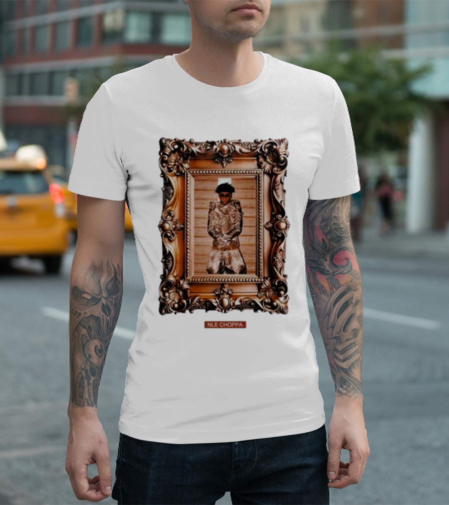 Nle Choppa Picasso Framed Portrait Sluffin Szn X Slut Szn T-Shirt