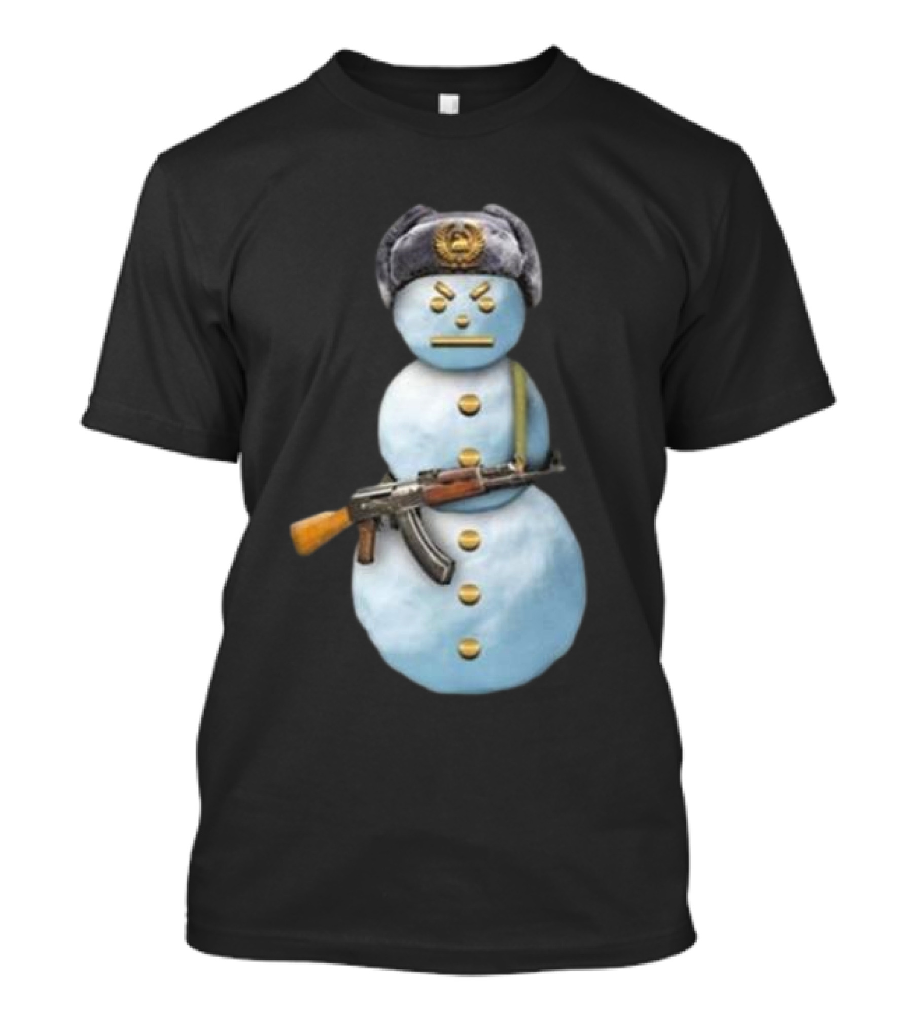 Jpegmafia Snowman Soviet Hat AK-47 Iconic T-Shirt