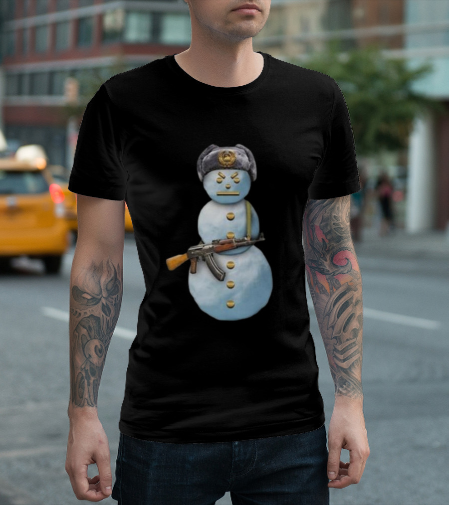 Jpegmafia Snowman Soviet Hat AK-47 Iconic T-Shirt