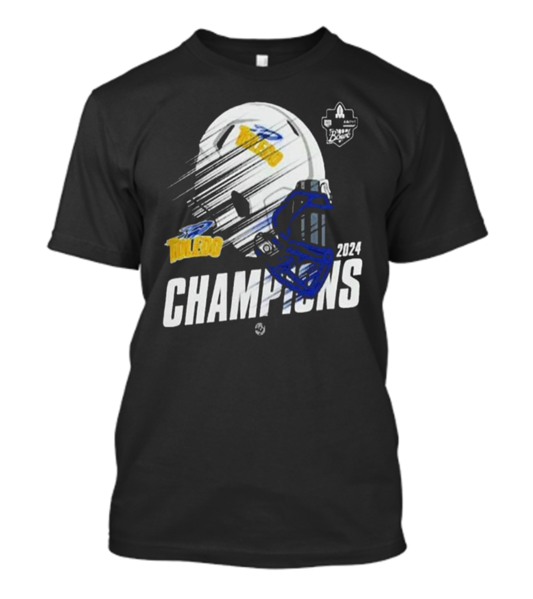 Toledo Rockets Football Champions 2024 GameAbove Sports Bowl Helmet NCAAF Bowl Games T-Shirt