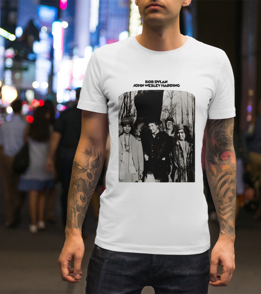 Bob Dylan John Wesley Harding Album Cover Image T-Shirt
