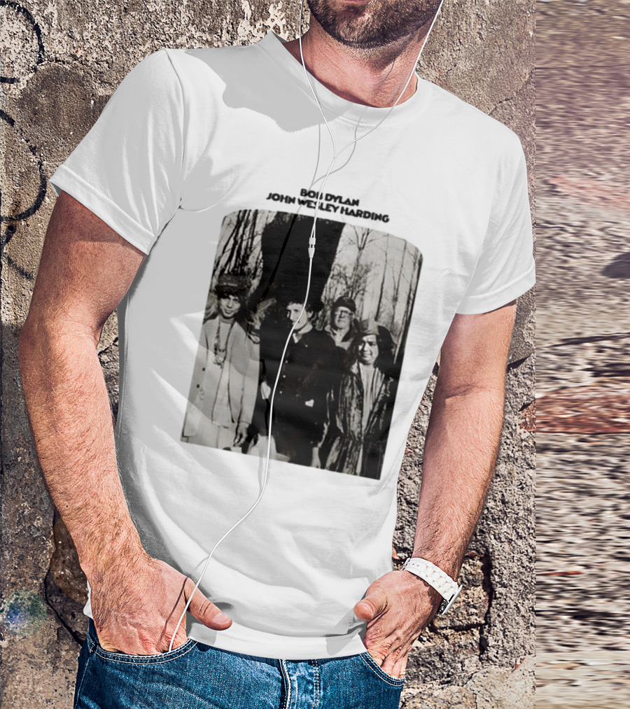 Bob Dylan John Wesley Harding Album Cover Image T-Shirt