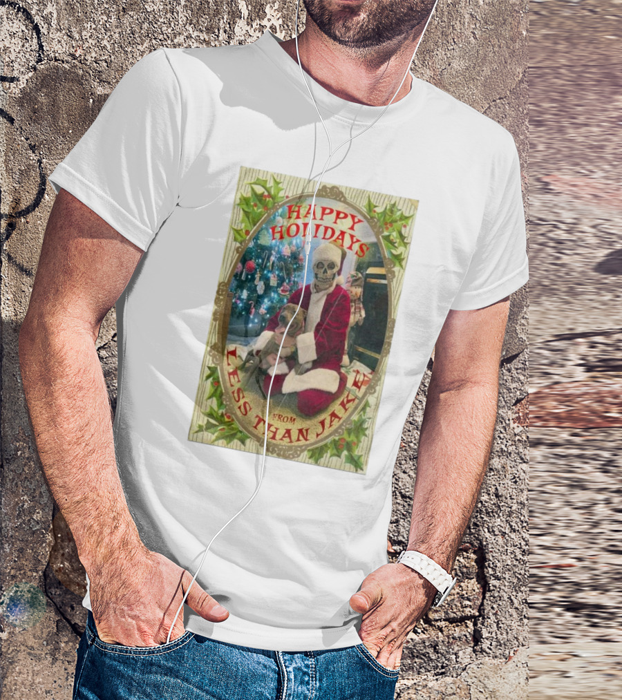 Happy Holidays From Less Than Jake Santa Skeleton Christmas Tree T-Shirt