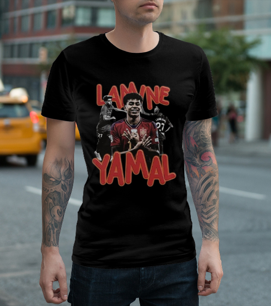 Lamine Yamal Spain National Team Euro 2024 Football T-Shirt
