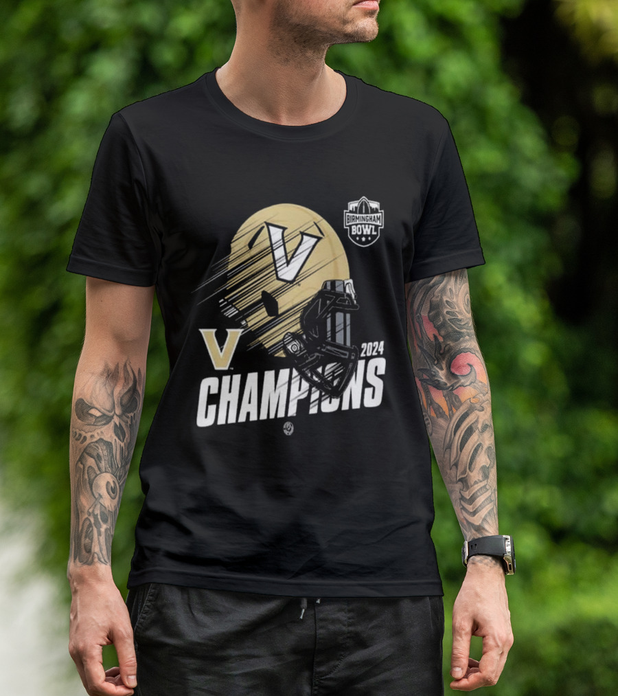 Vanderbilt Commodores Birmingham Bowl 2024 Champions Football NCAAF 2024-2025 T-Shirt