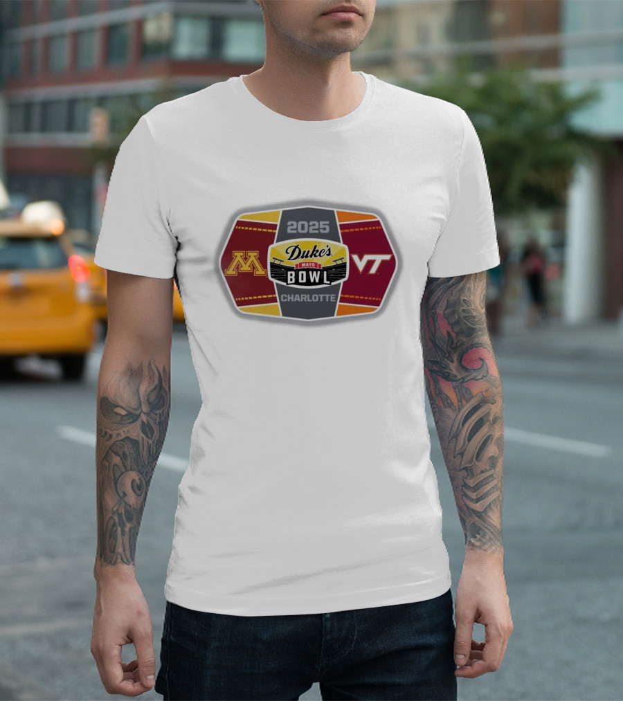 2025 Duke’s Mayo Bowl Minnesota Vs Virginia Tech Charlotte T-Shirt