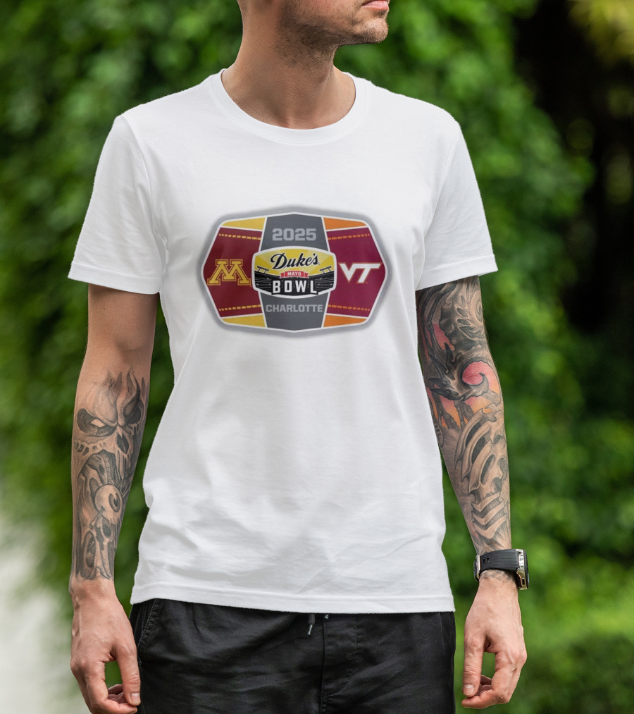 2025 Duke’s Mayo Bowl Minnesota Vs Virginia Tech Charlotte T-Shirt