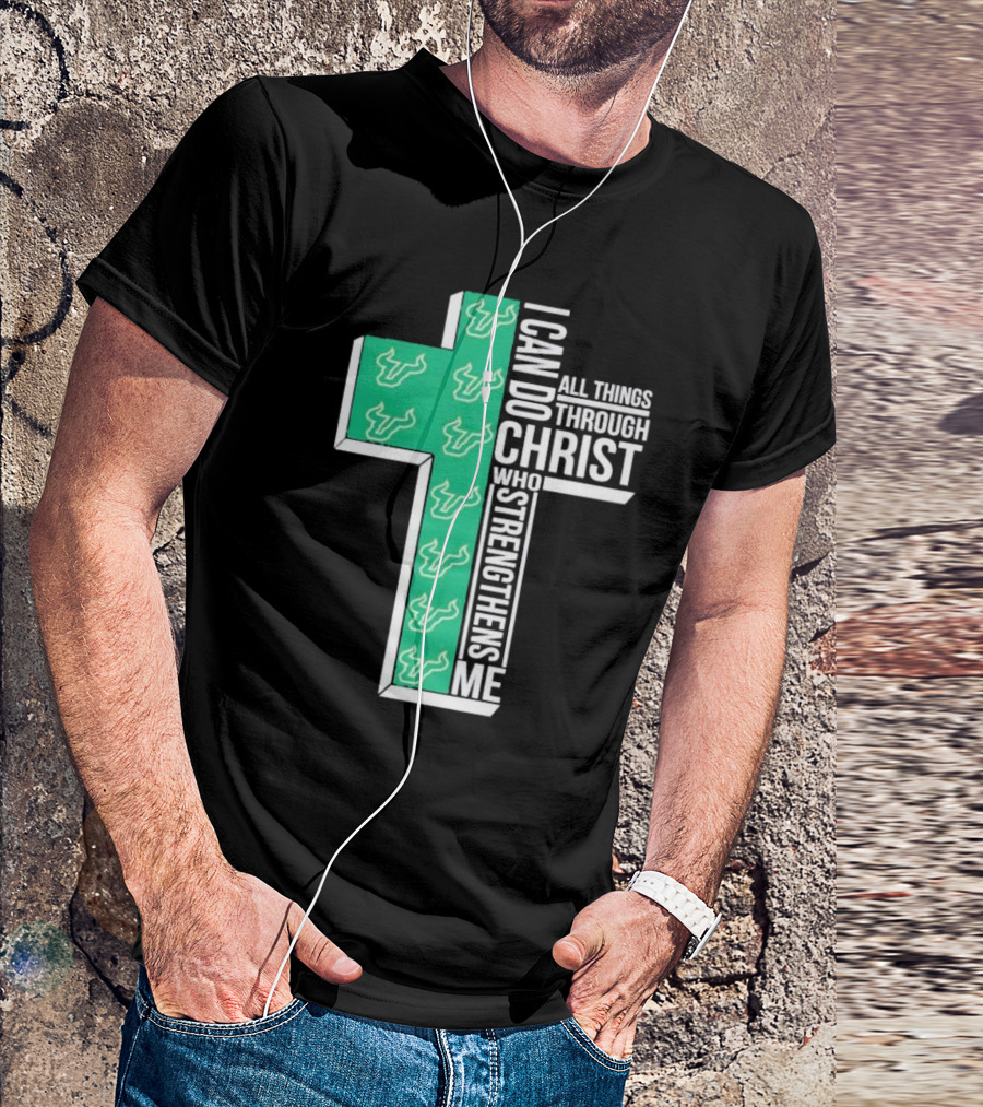 South Florida Bulls Christian Faith Empowerment With Cross T-Shirt