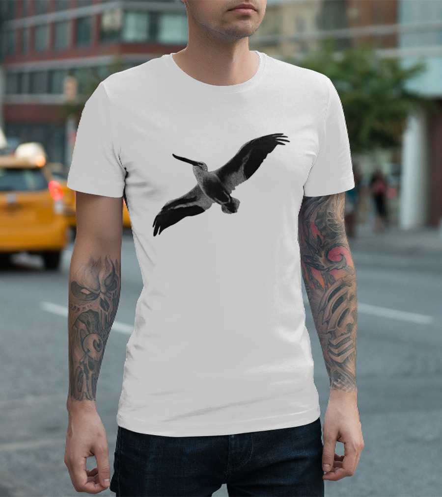 Staff Somewhere On The Northside Black And White Pelican T-Shirt