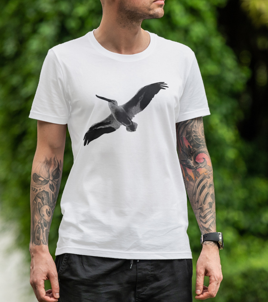 Staff Somewhere On The Northside Black And White Pelican T-Shirt