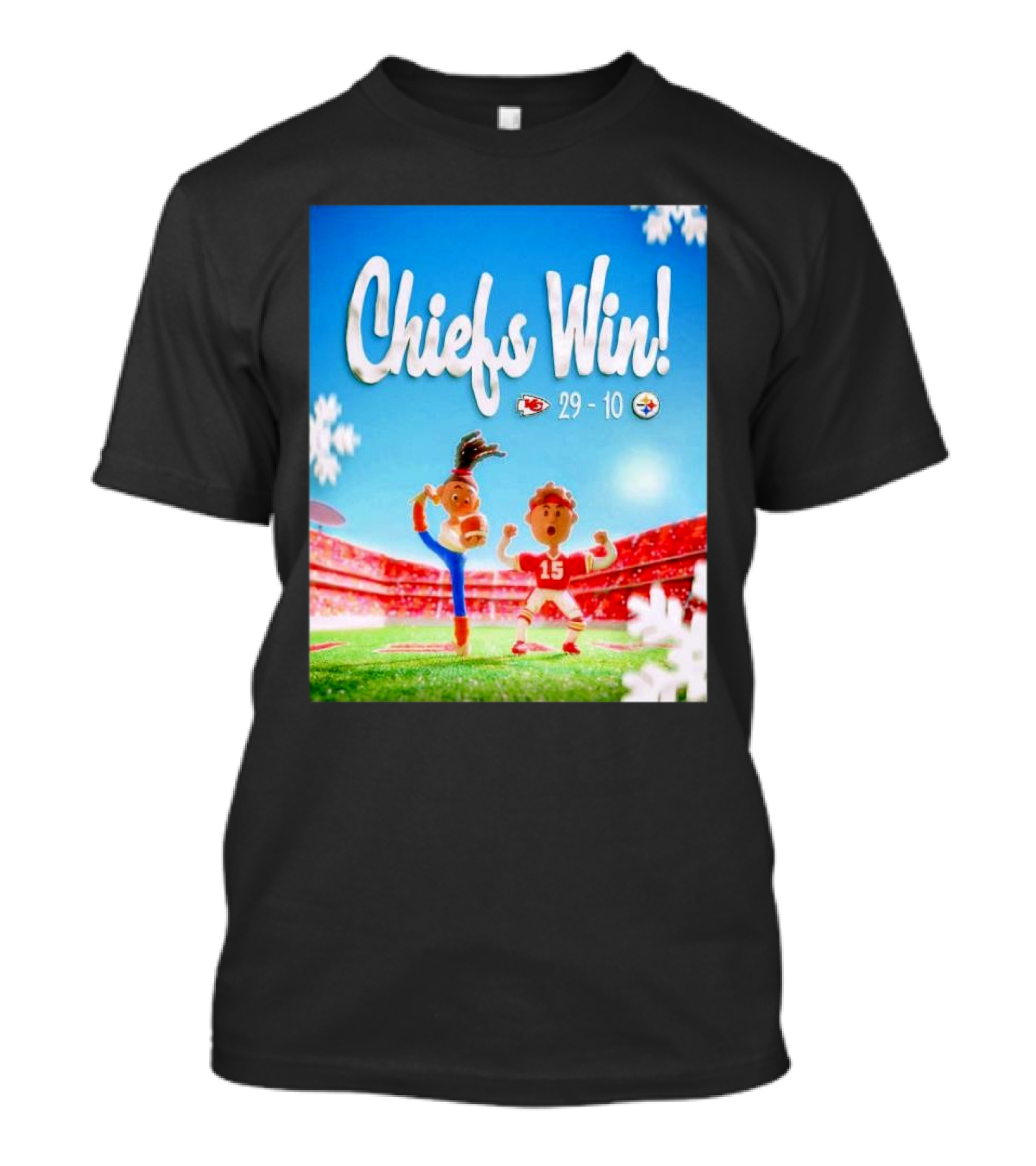 Chiefs Win 29 10 Kansas City Victory Over Pittsburgh Steelers T-Shirt