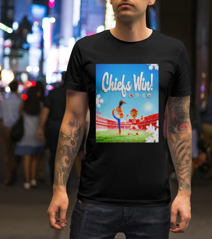 Chiefs Win 29 10 Kansas City Victory Over Pittsburgh Steelers T-Shirt