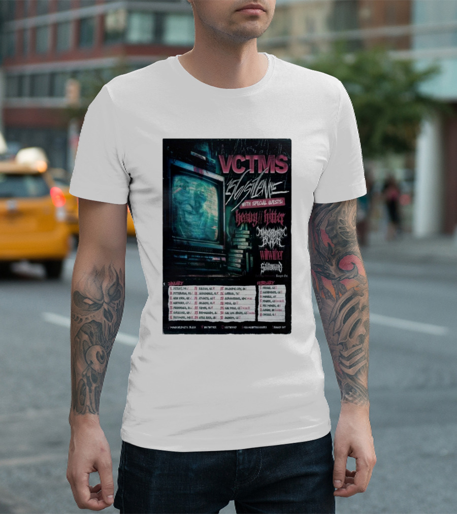 VCTMS 156 Silence Heavy Hitter Winter 2025 US Tour Dates And Cities T-Shirt