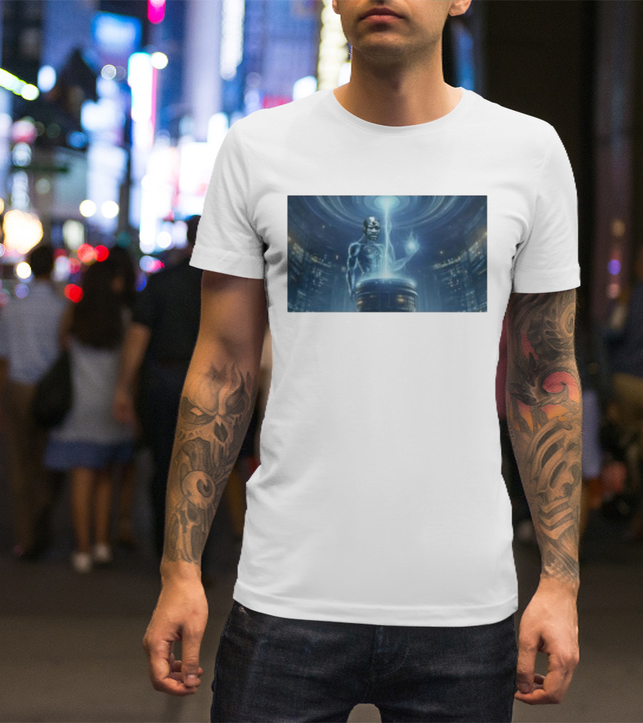 0Xerrl George Droyd Reactor Cybernetic Energy Power Core T-Shirt