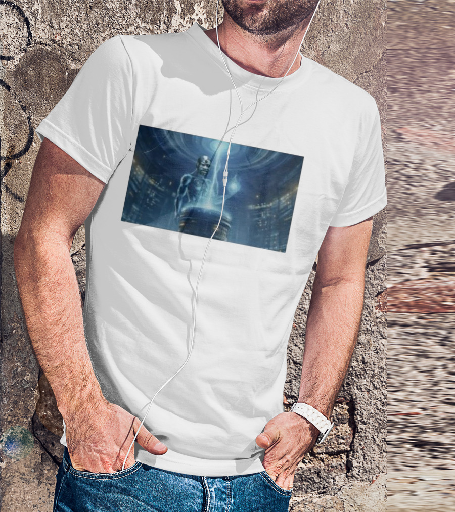 0Xerrl George Droyd Reactor Cybernetic Energy Power Core T-Shirt