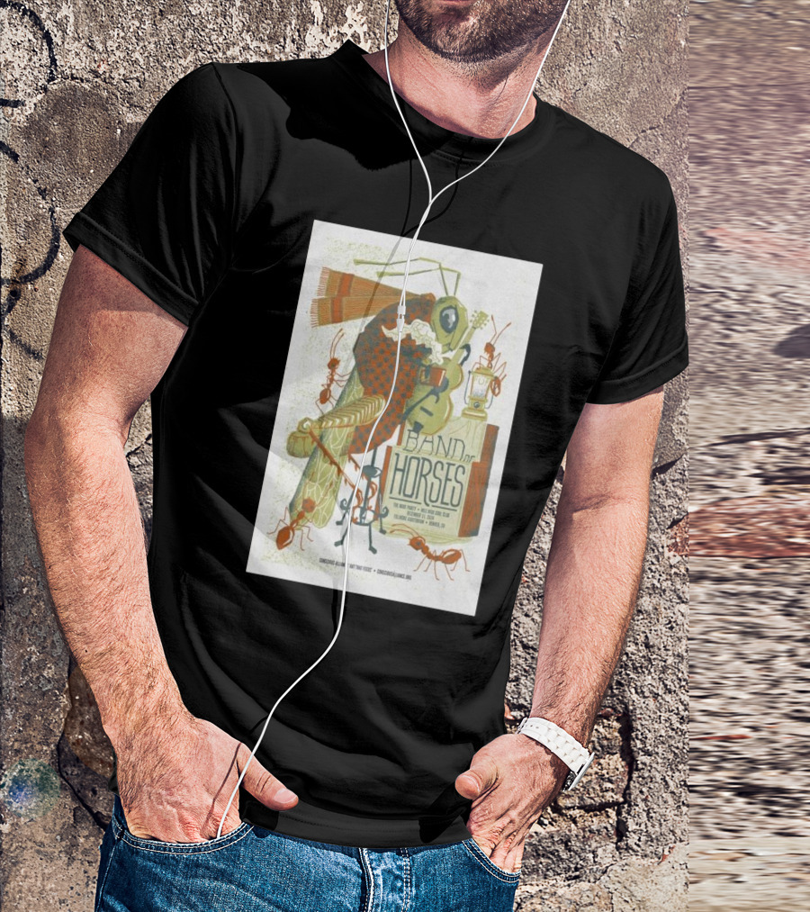 Band Of Horses New Year's Eve Party With Special Guests The Still Tide At Fillmore Auditorium Denver CO December 31 2024 Tour T-Shirt