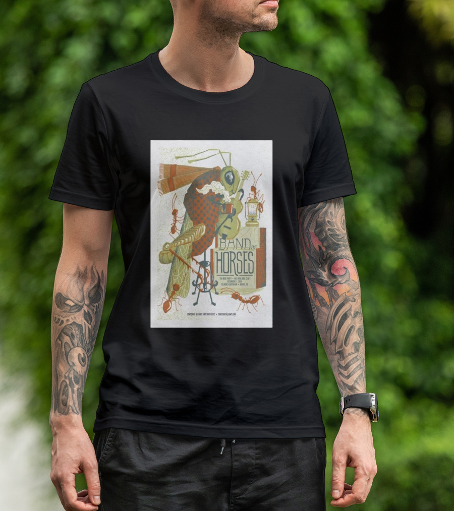 Band Of Horses New Year's Eve Party With Special Guests The Still Tide At Fillmore Auditorium Denver CO December 31 2024 Tour T-Shirt