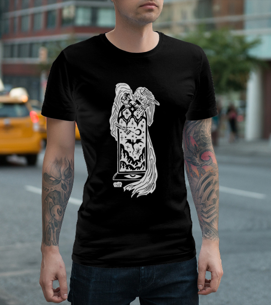 Chloe Lee Mystical Reaper Portal Night Sky Realm T-Shirt