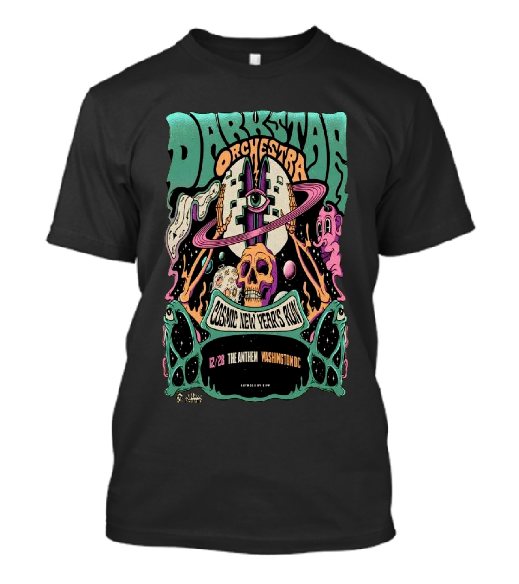 Dark Star Orchestra Cosmic New Year's Run The Anthem Washington DC December 28th T-Shirt